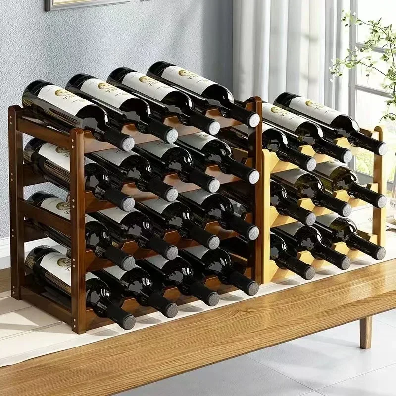 Красная декоративная стойка winerack - Фотография_2