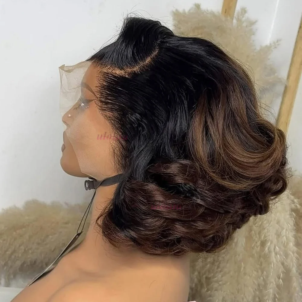 Ombre chotolate brown loose bouncy - Фотография_3