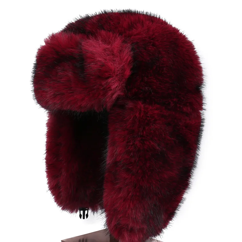 Года, зимняя толстая плюшевая теплая шапка для защиты ушей - Фотография_4