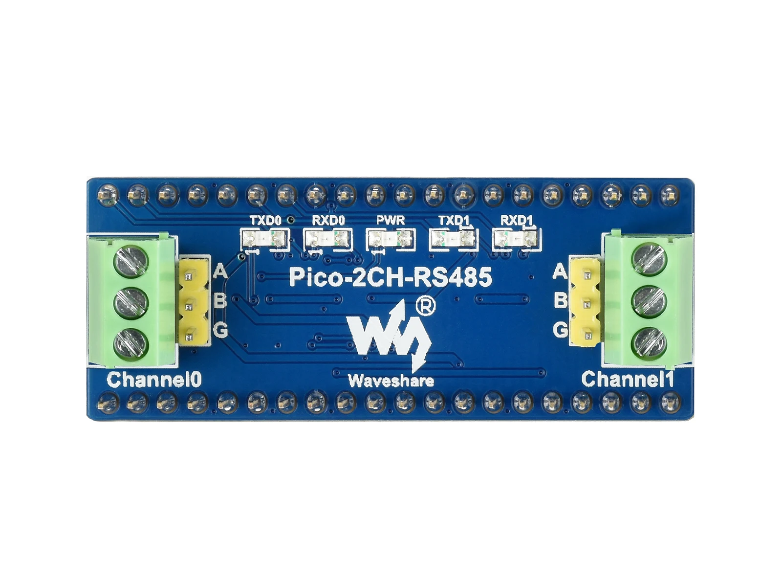2-канальный модуль waveshare rs485 для raspberry pi pico