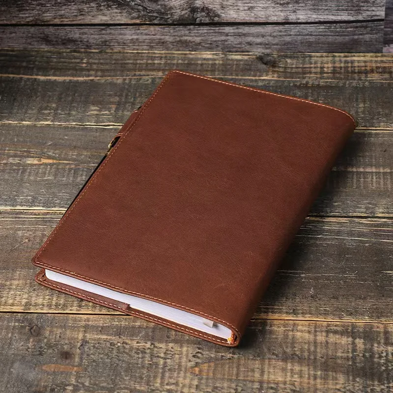 Кожаная обложка для книги ручной - Фотография_6
