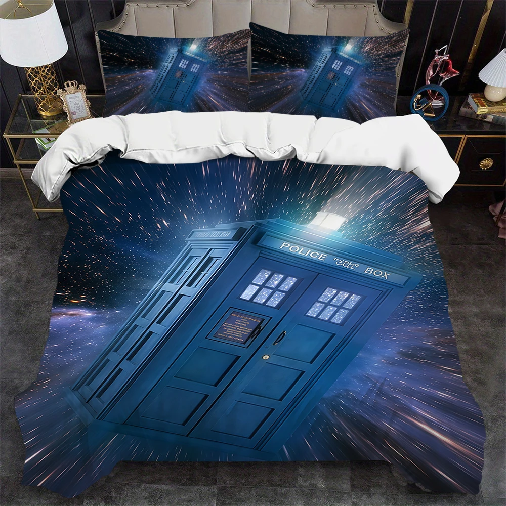 Набор пододеяльников с логотипом d-doctor movie w-who