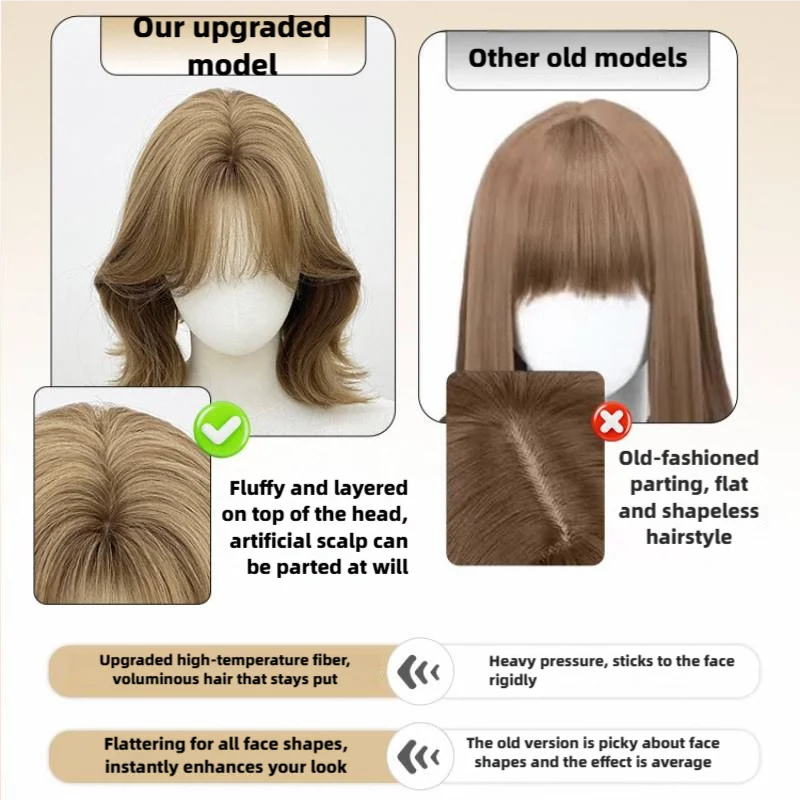 Пепельно-коричневый боб синтетический - Фотография_3