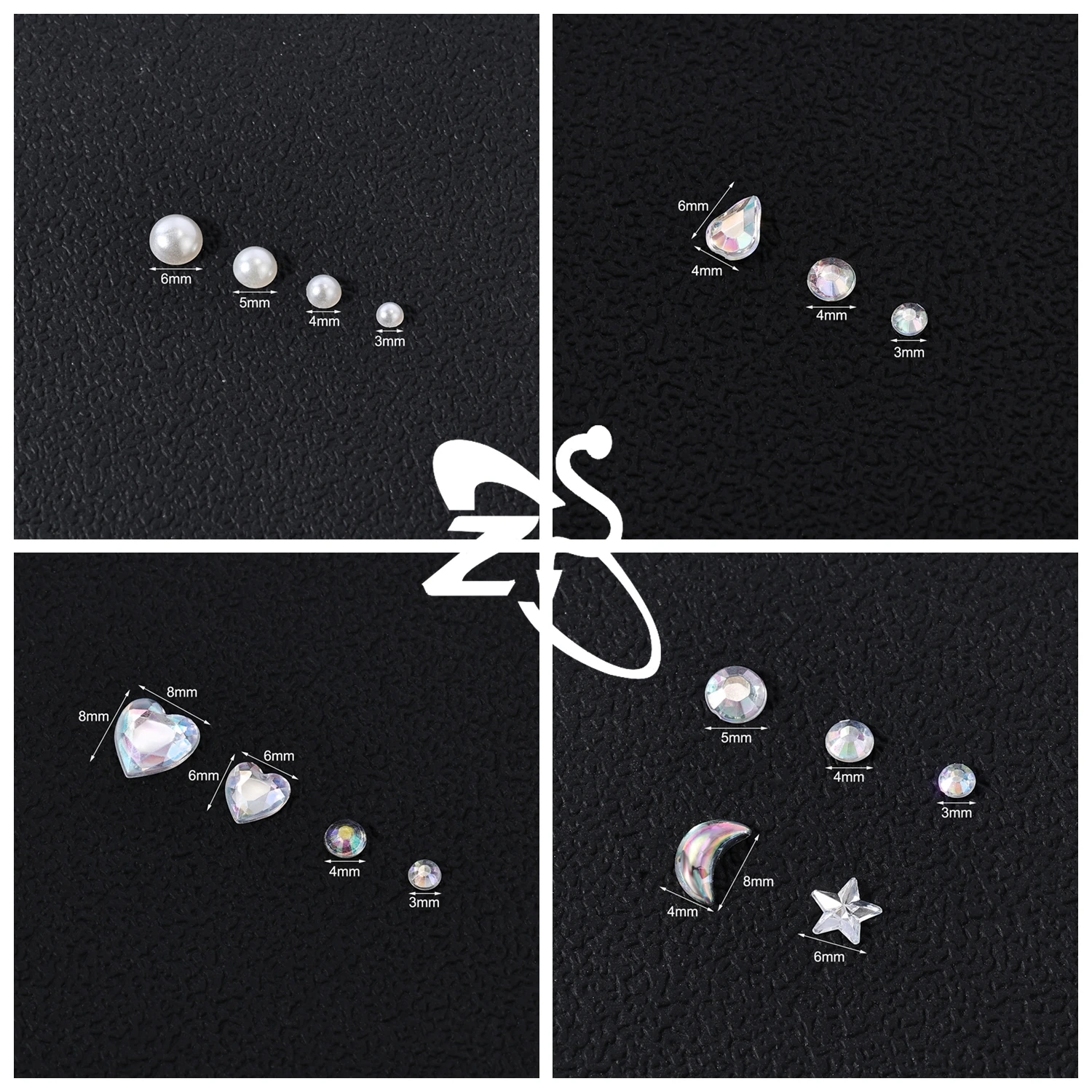 Zs 1 комплект 3d красочные татуировки для лица со стразами - Фотография_2