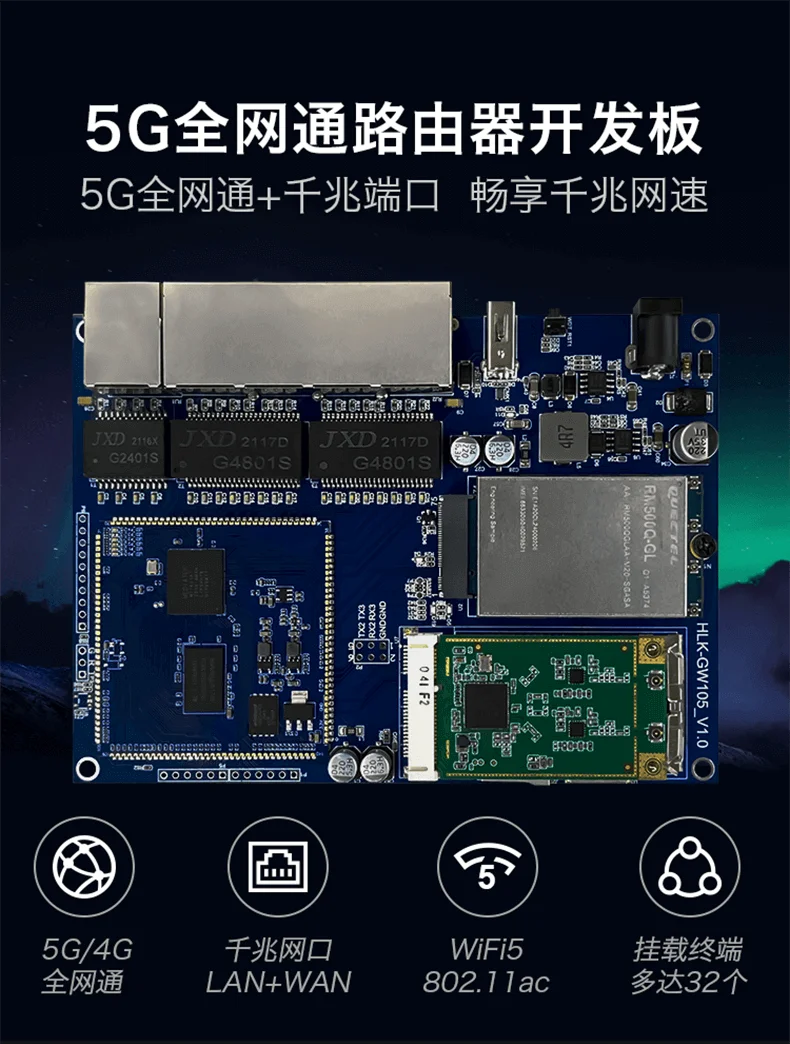 Hlk-gw105 mt7621 mips1004kc 5g - Фотография_6