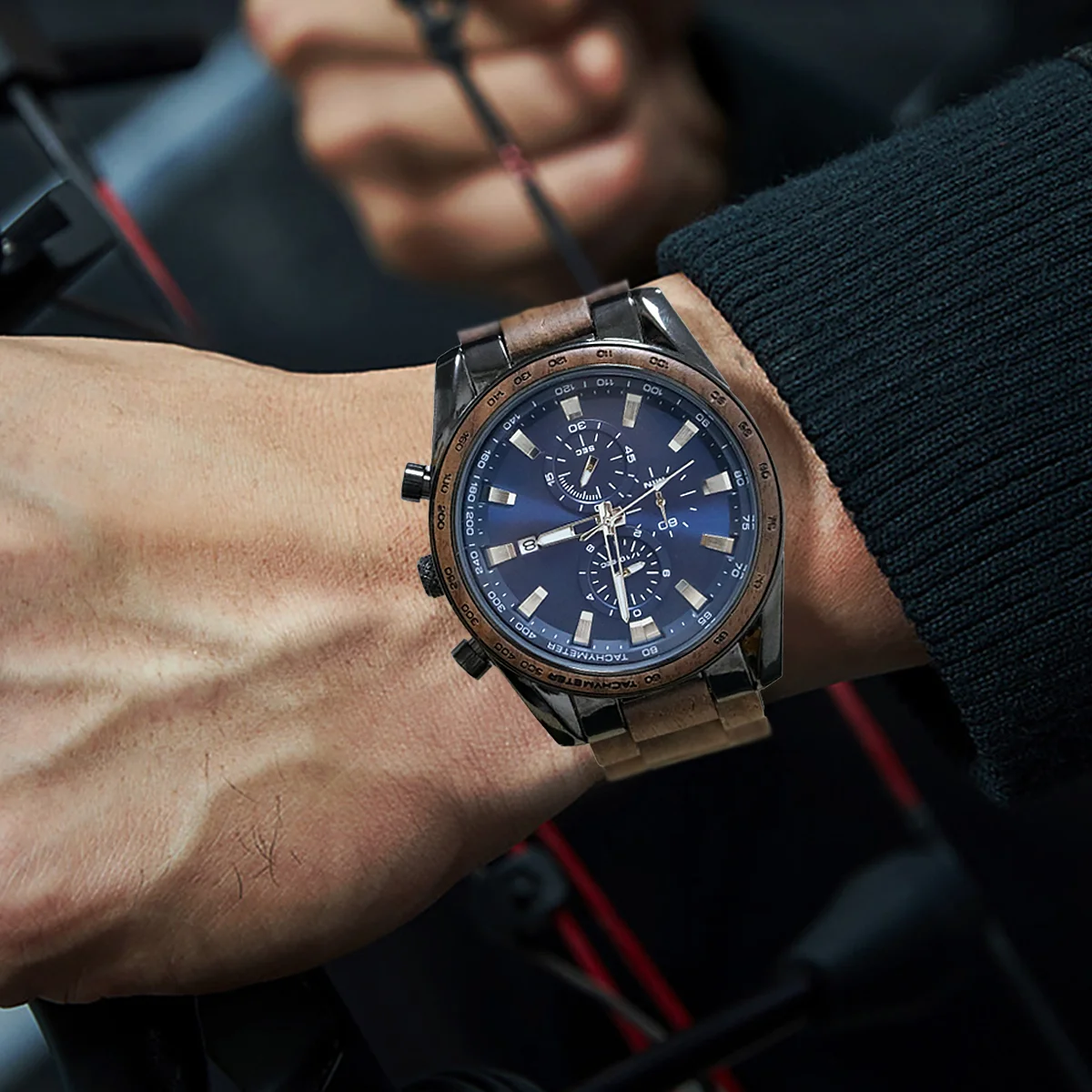 Деревянные часы, мужские роскошные - Фотография_3