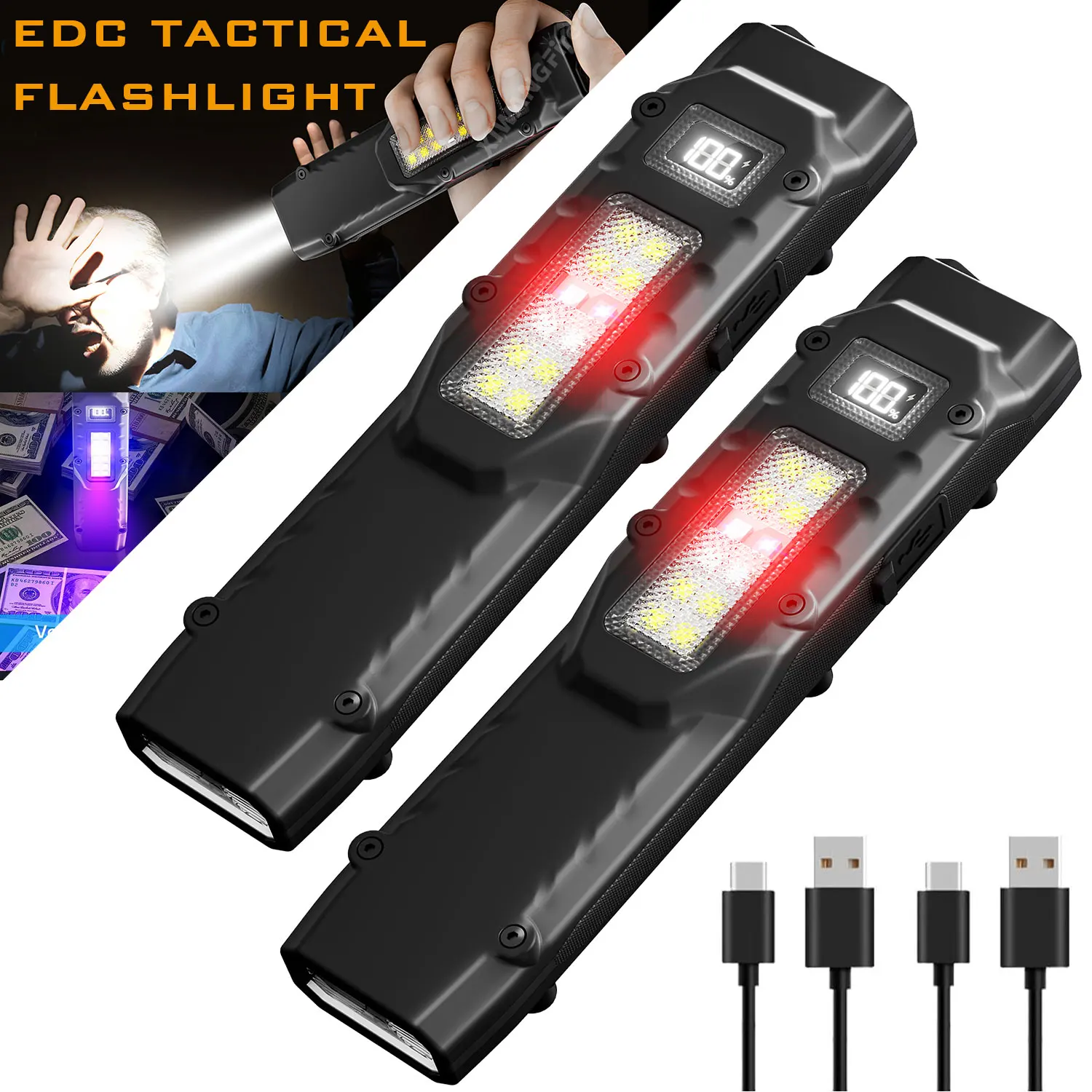 Тактический фонарик edc