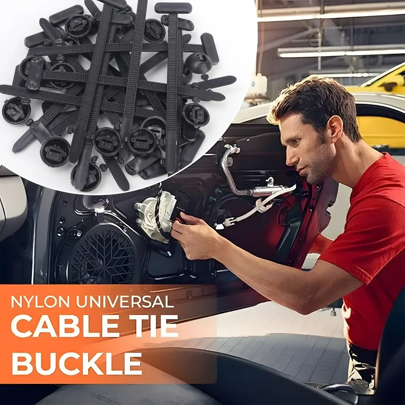 Универсальная нейлоновая пряжка для кабельной стяжки - Фотография_2