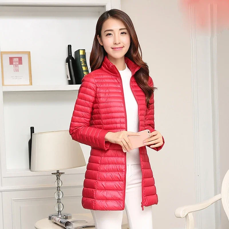 Осень-зима, женская куртка на белом утином пуху - Фотография_4