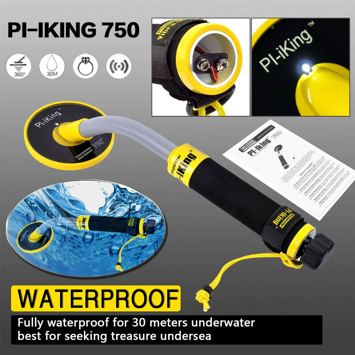 Подводный металлоискатель pi-iking 750