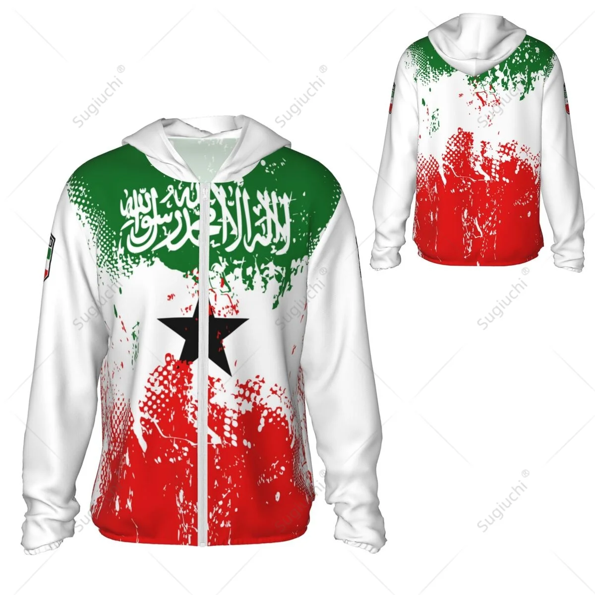 Толстовка somaliland с защитой от солнца и флагом