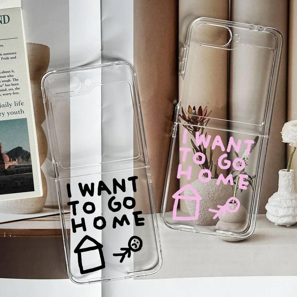 Чехол plain i want to go home words