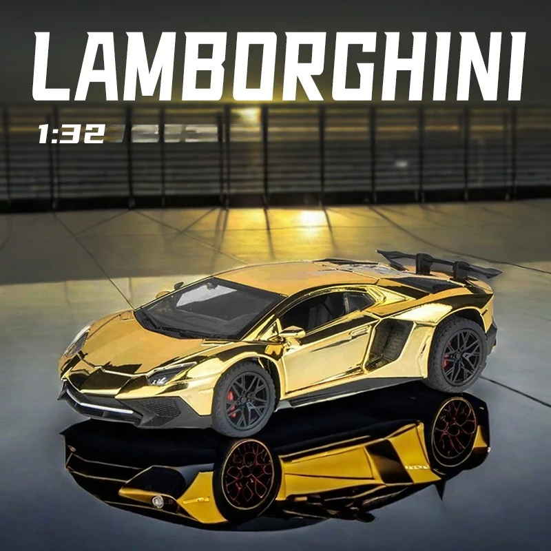Автомобиль lamborghini svj lp750 с гальваническим покрытием - Фотография_4