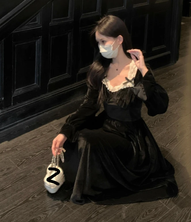 Осеннее бархатное платье принцессы - Фотография_3