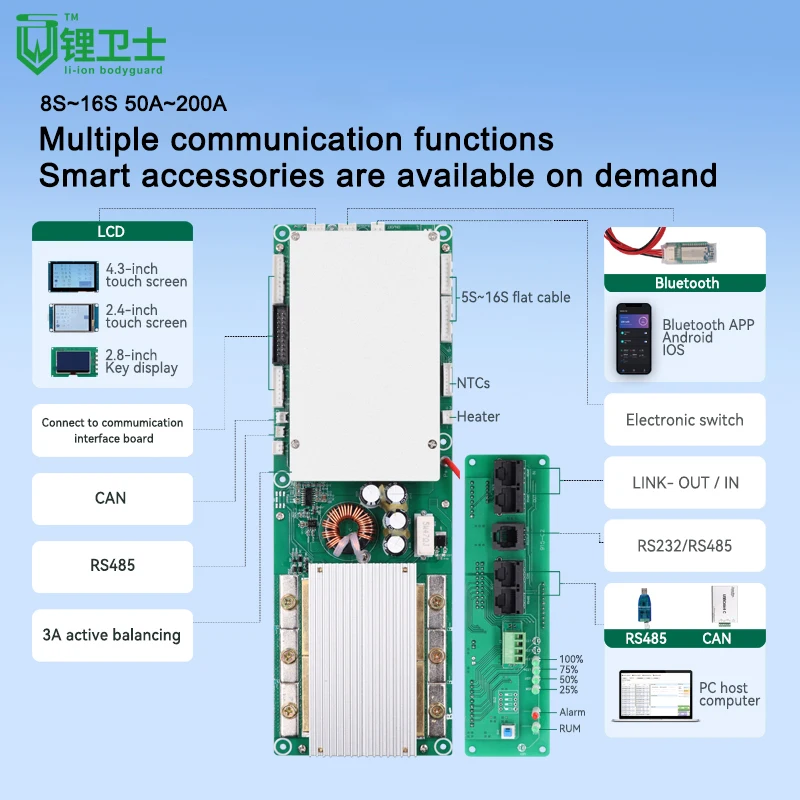 Lws bt smart bms 16s 48v lifepo4 - Фотография_5