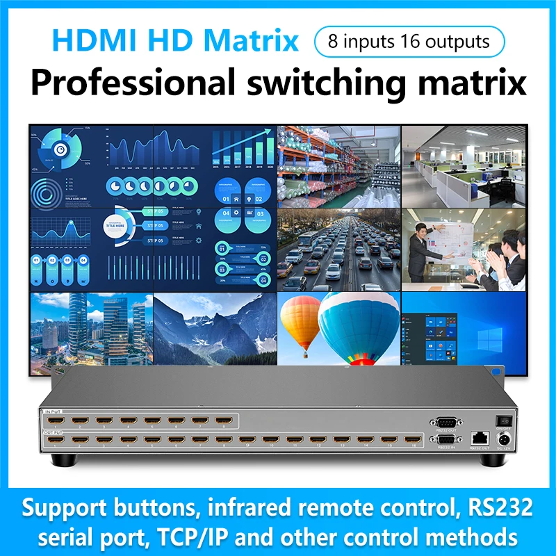 Матричный коммутатор hdmi 1080p 8x16