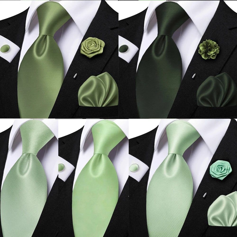 Мужской однотонный комплект галстуков для мусора