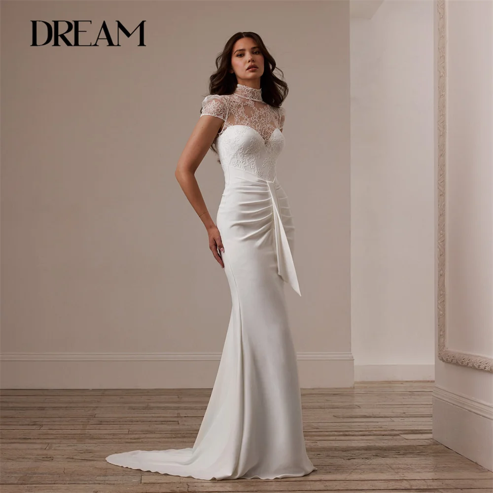 Классическое кружевное свадебное