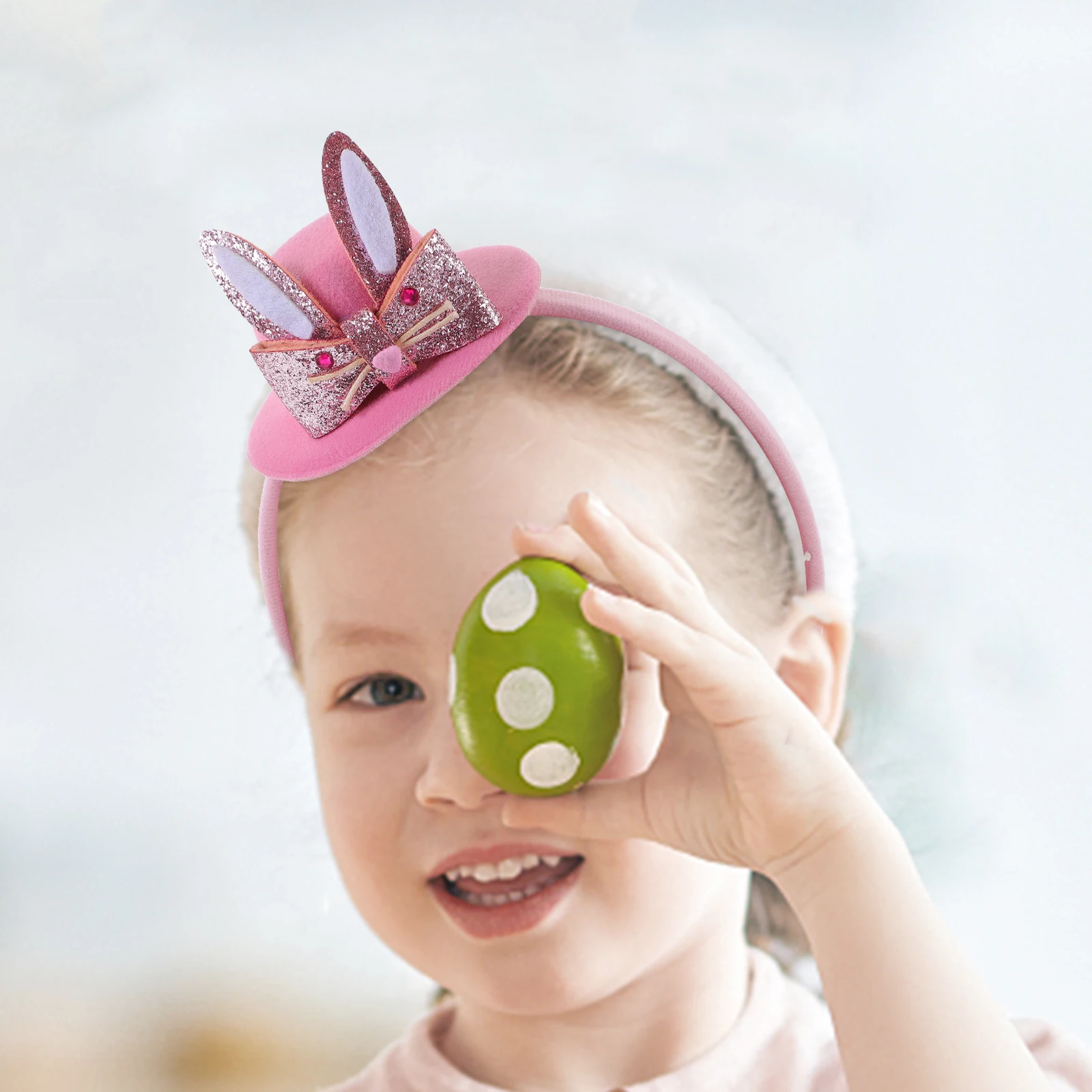 Повязка на голову с кроличьими ушками - Фотография_2