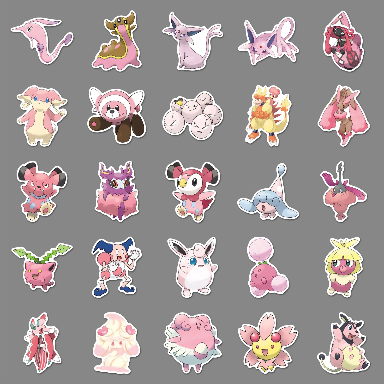 Розовые наклейки с покемонами - Фотография_3