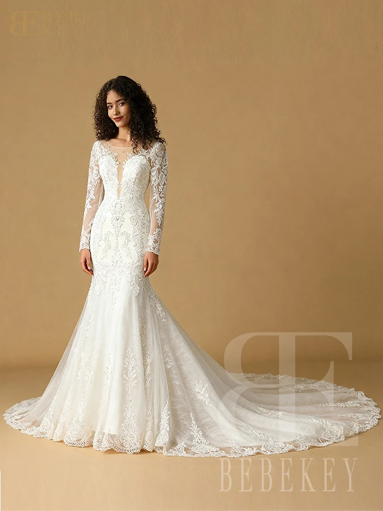 Bebekey женское кружевное свадебное - Фотография_6