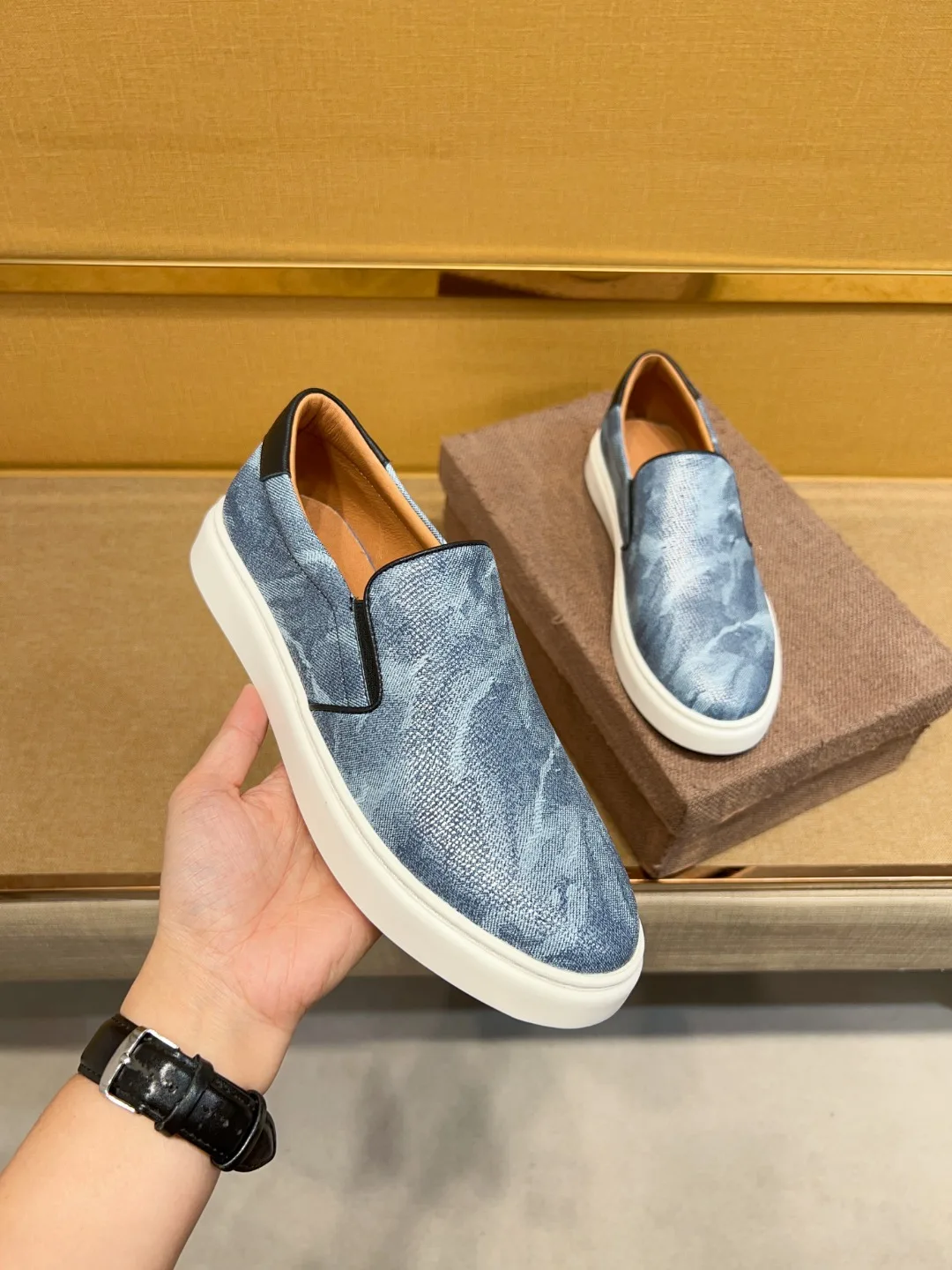 Высококачественная повседневная мужская обувь ручной работы