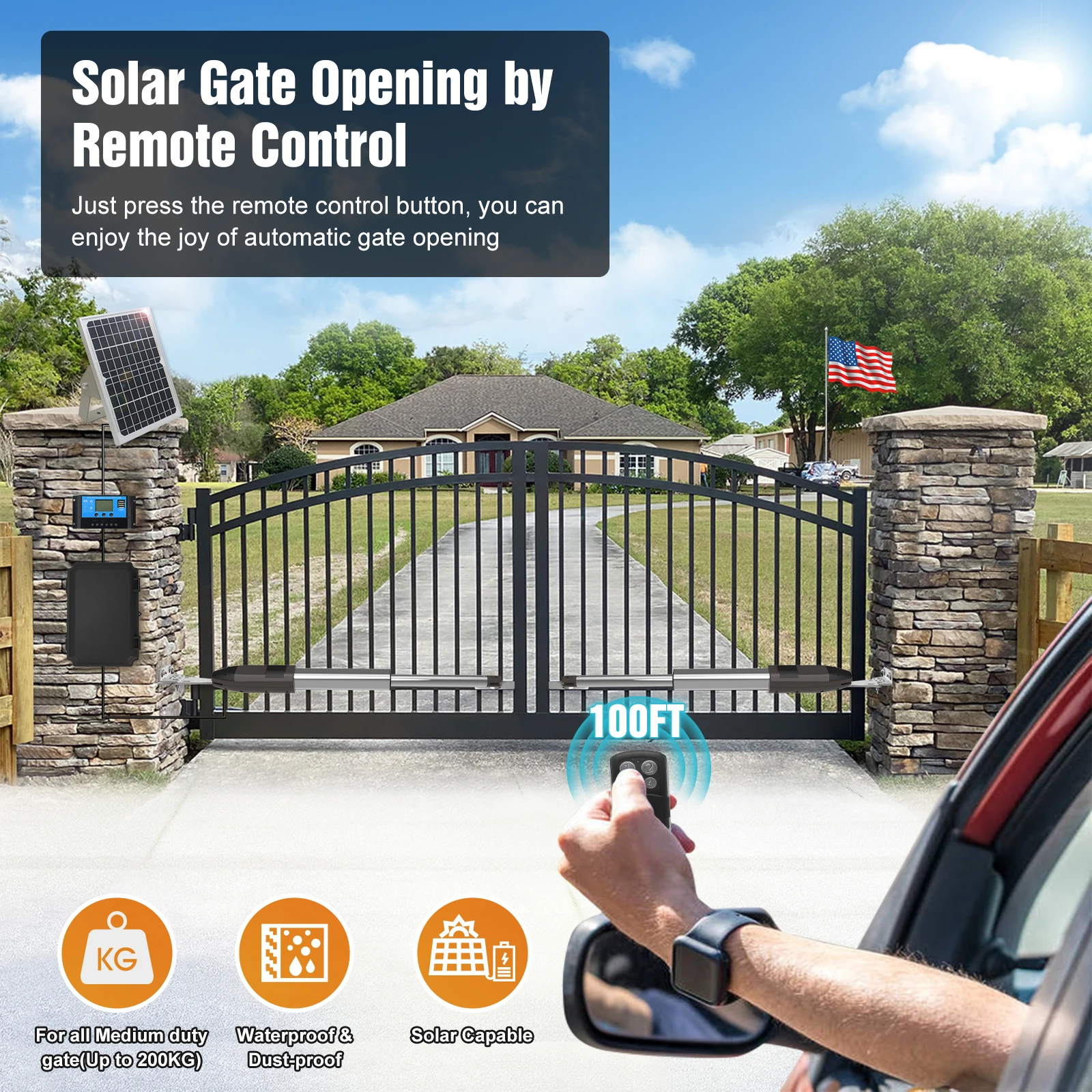 Электрический привод для открывания распашных ворот - Фотография_6