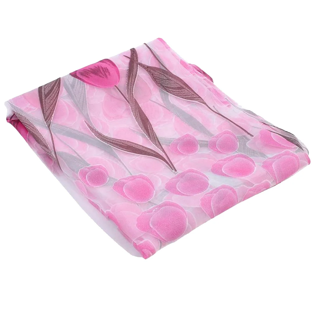 С принтом тюльпанов прозрачная - Фотография_3