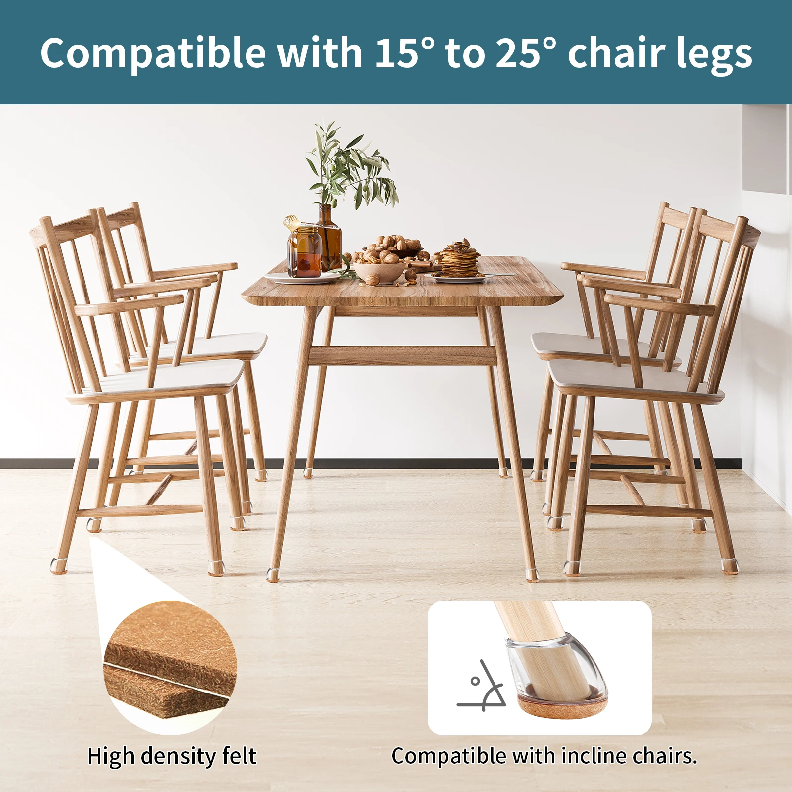 Защитные накладки на пол для ножек стула - Фотография_2