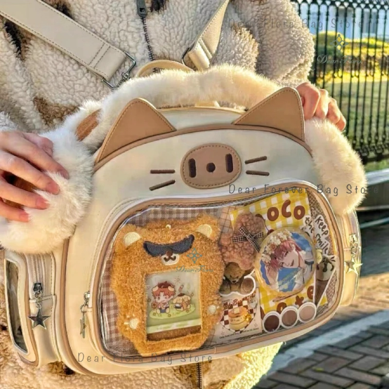 Новая корейская сумка y2k kawaii cat ita
