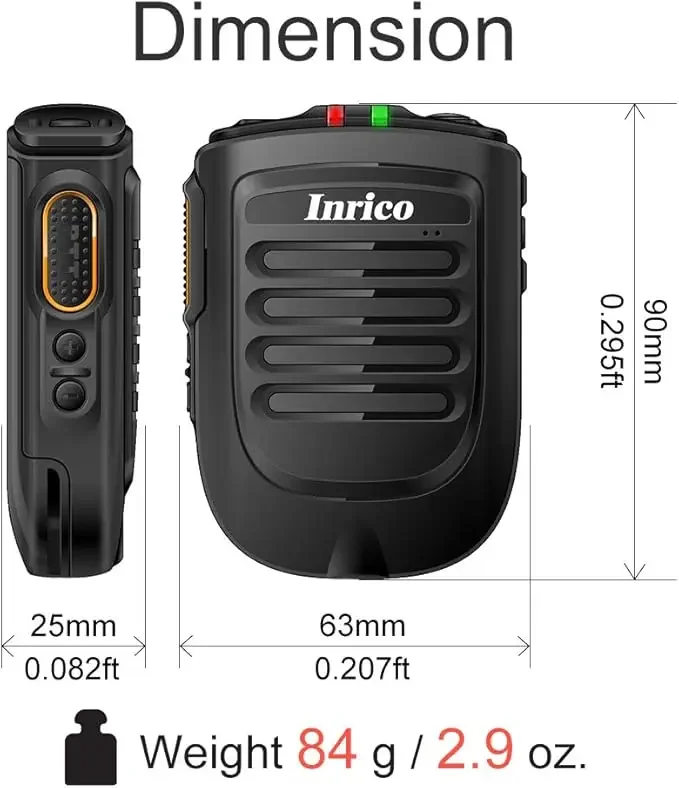 Беспроводной микрофон inrico ptt - Фотография_6