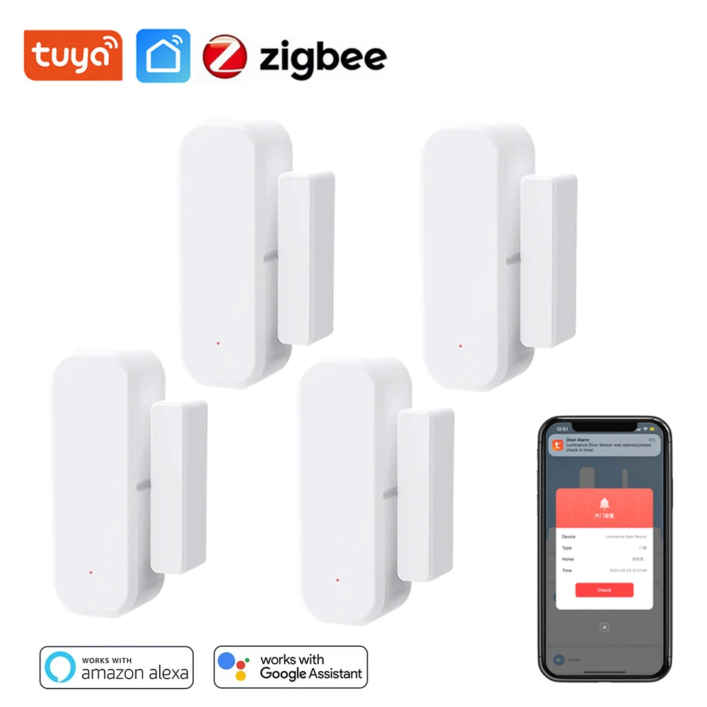 Умный датчик двери и окна tuya zigbee