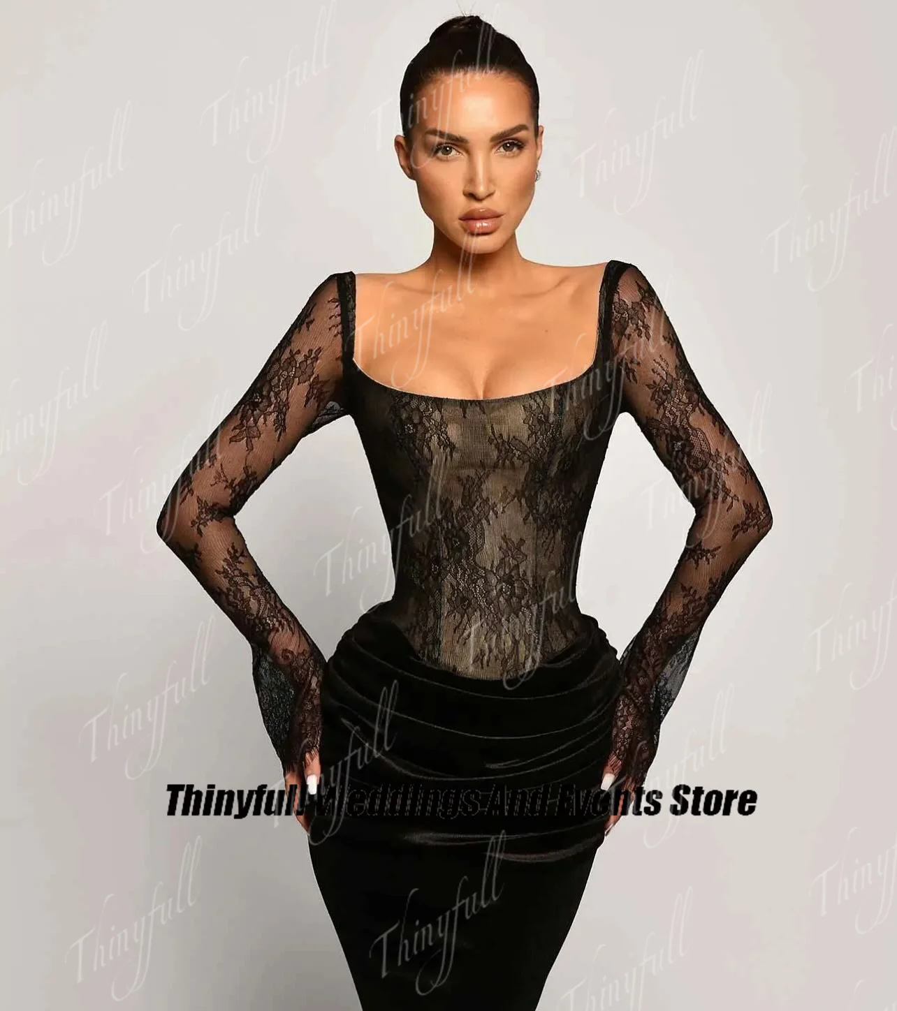 Черные вечерние платья thinyfull - Фотография_3