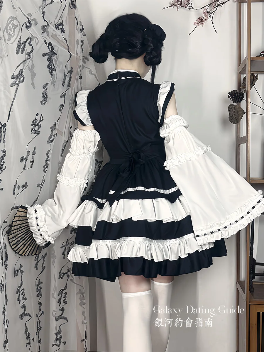 L-5xl, новое китайское платье cheongsam в стиле лолиты - Фотография_4