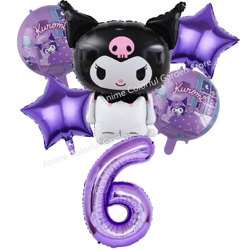 Набор воздушных шаров sanrio kuromi - Фотография_3