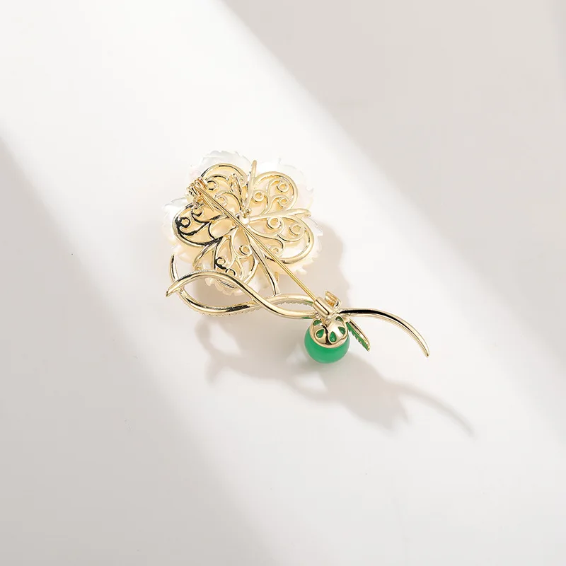 Hq роскошная брошь из халцедона - Фотография_6