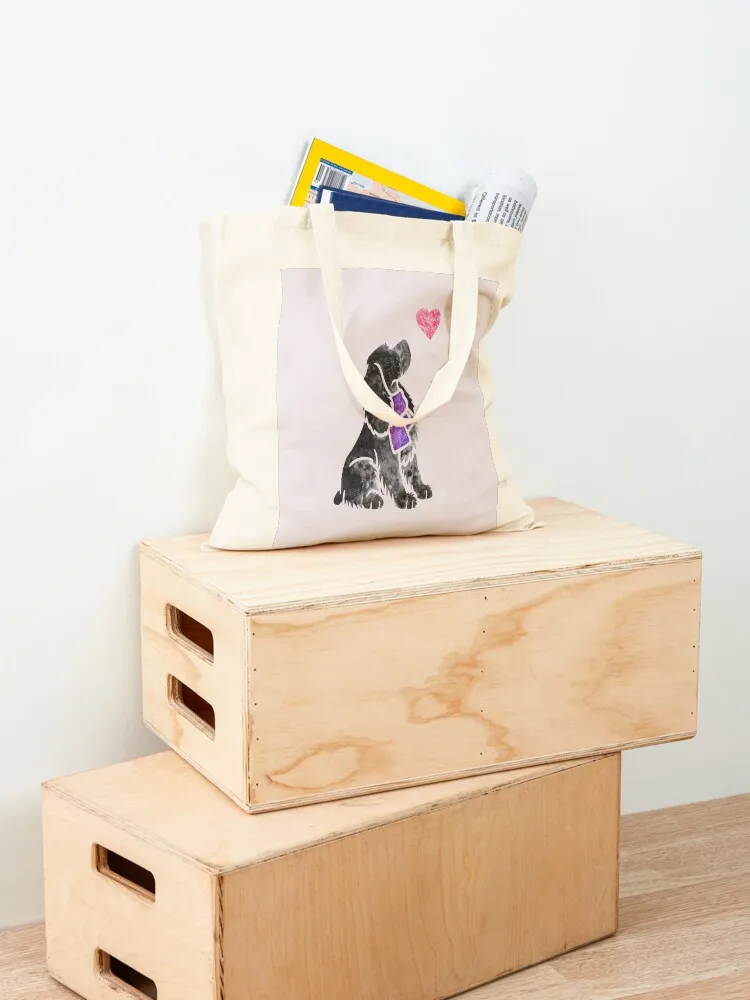 Акварельный английский кокер-спаниель (синий роан) tote bag - Фотография_4