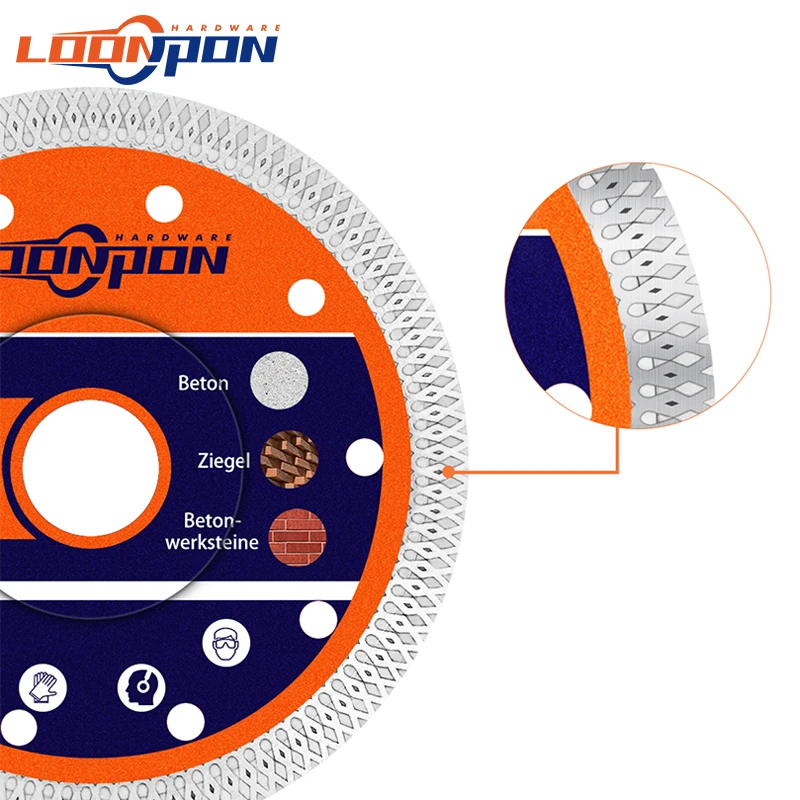 Алмазное лезвие для пилы loonpon 115/125/180/230 мм - Фотография_3
