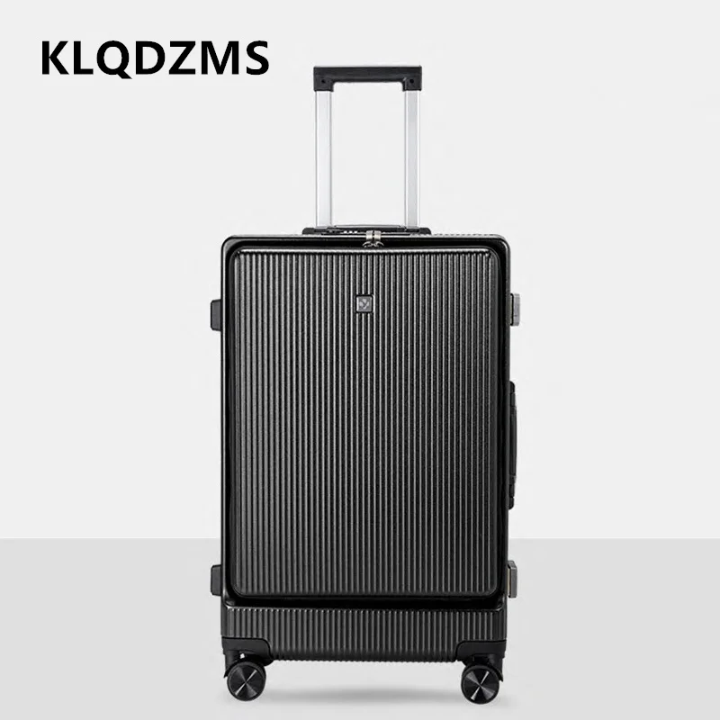 Klqdzms чемодан на молнии с передним отверстием для ноутбука