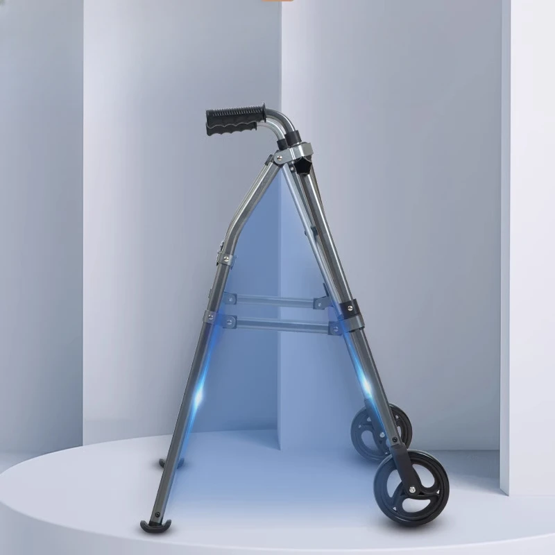 Противоскользящие складные ходунки для пожилых людей - Фотография_3