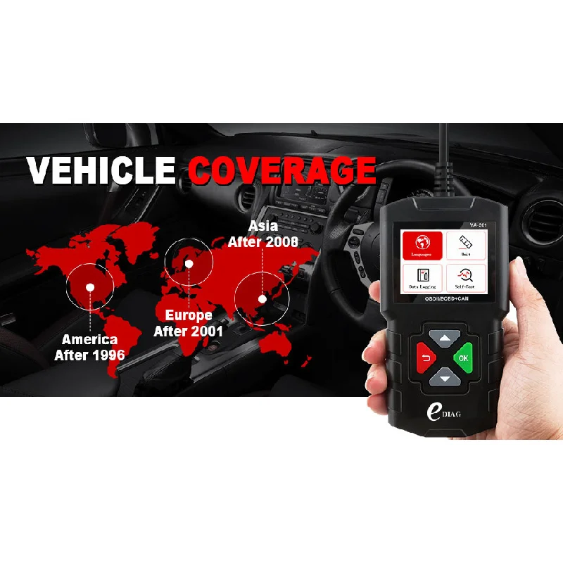 Obd2 сканер автомобильный считыватель - Фотография_5