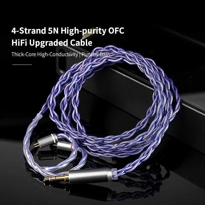 Kbear 4-ядерный 5n hi-fi iem-кабель высокой чистоты - Фотография_2