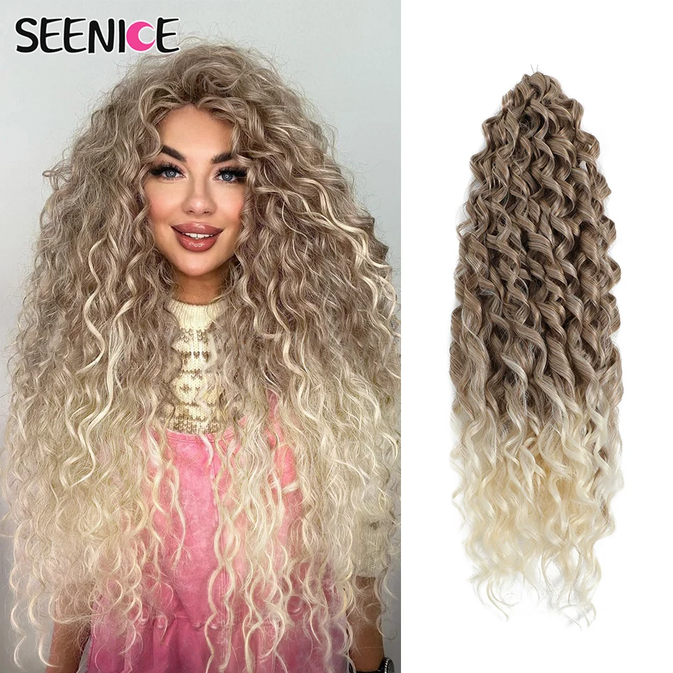 Глубокие волнистые вязанные крючком волосы jessica curl - Фотография_3