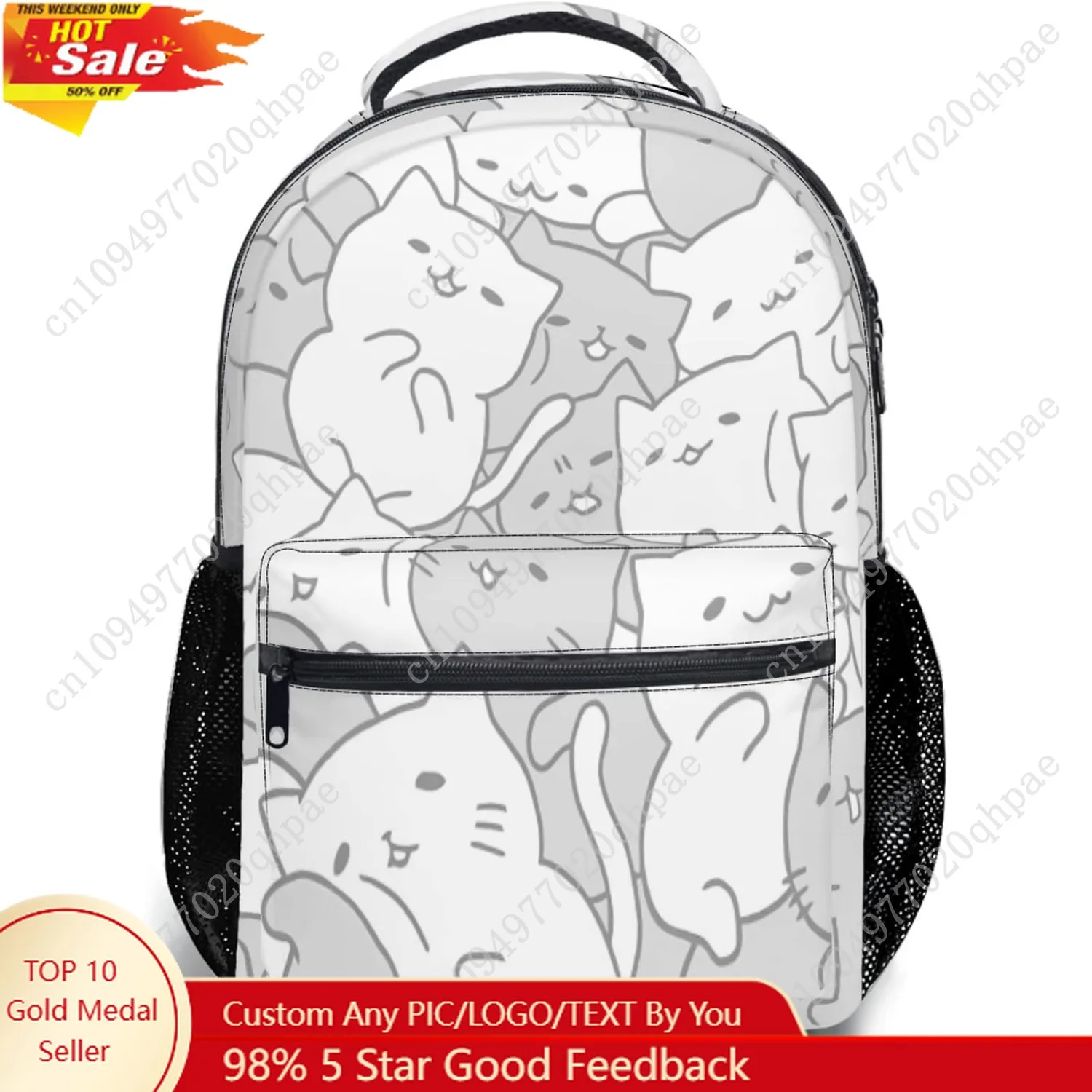 Fett рюкзак с милым котом для мальчиков