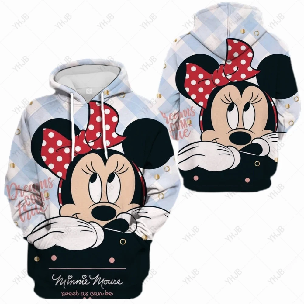 Disney-moletom feminino de манга comprida с принтом микки мауса