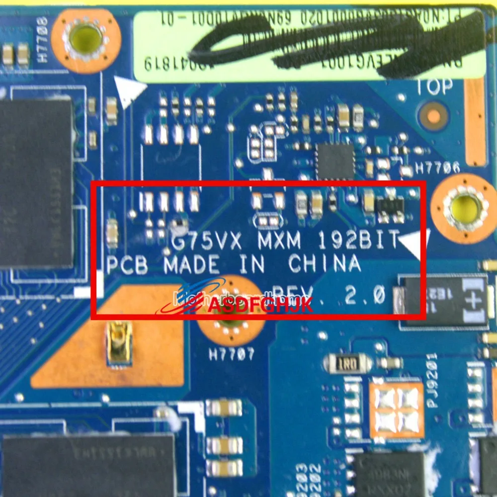 Оригинальная видеокарта n13e-gr-a2 для asus g75vx rev 2 - Фотография_5