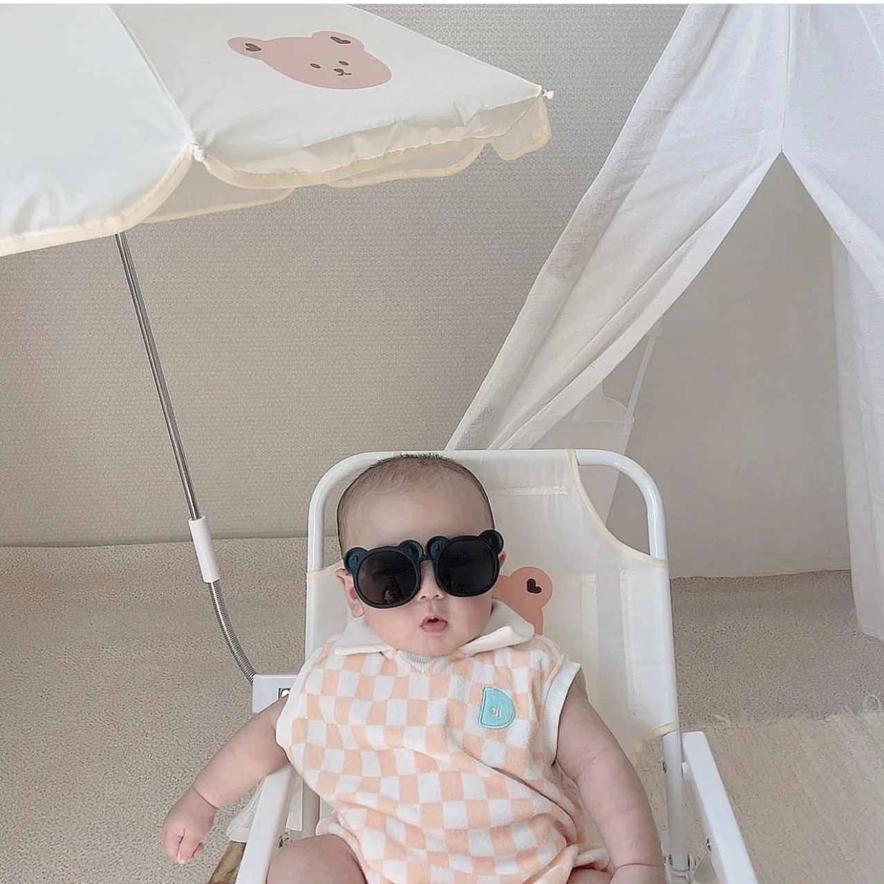 Корейский instagram детский пляжный стул с мультяшными животными - Фотография_6