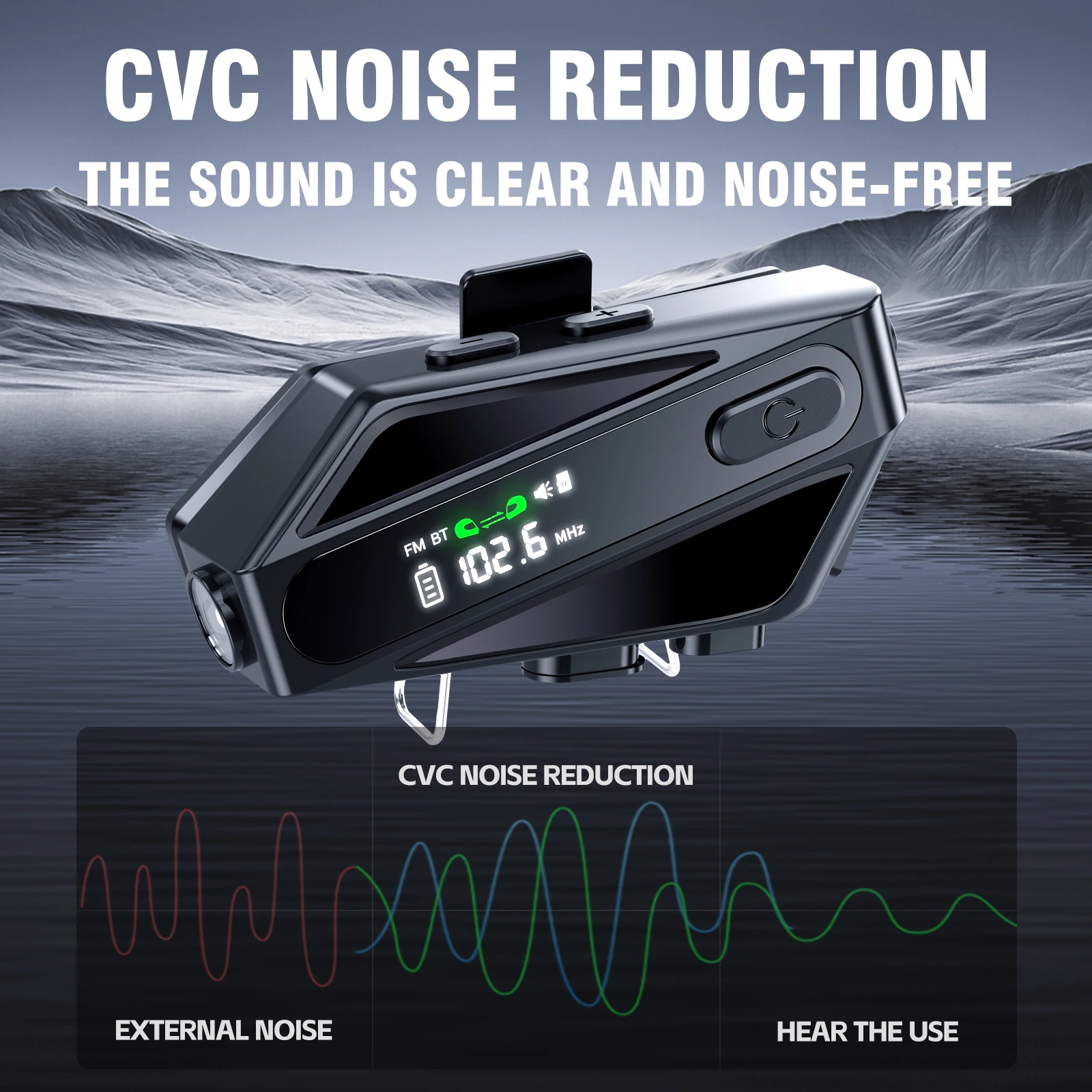 C6 мотоциклетный шлем bluetooth-гарнитура - Фотография_3