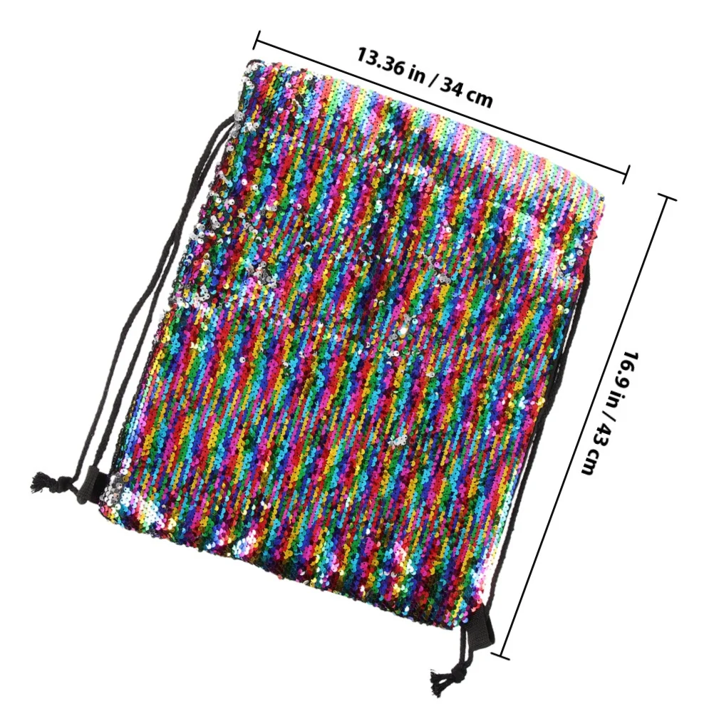 Рюкзак с блестками на шнурке - Фотография_2