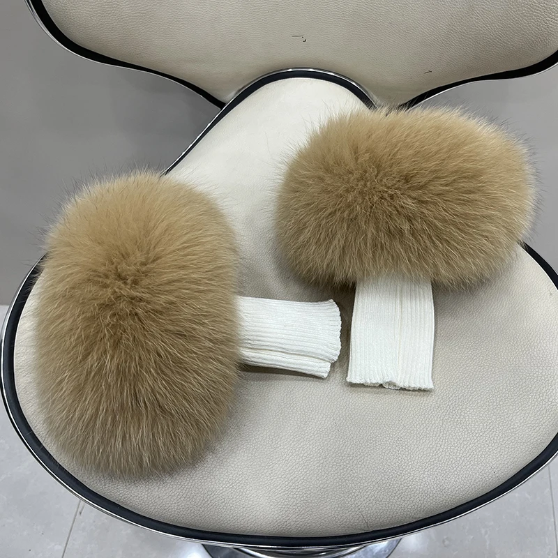 Манжеты из натурального лисьего меха - Фотография_5